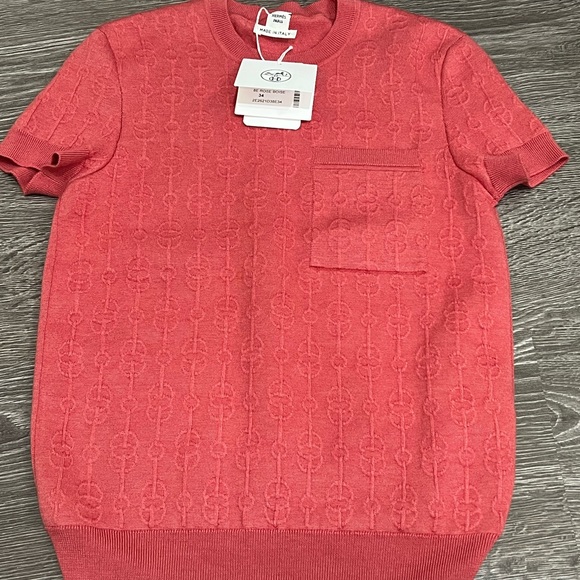 Hermes short sleeves sweater